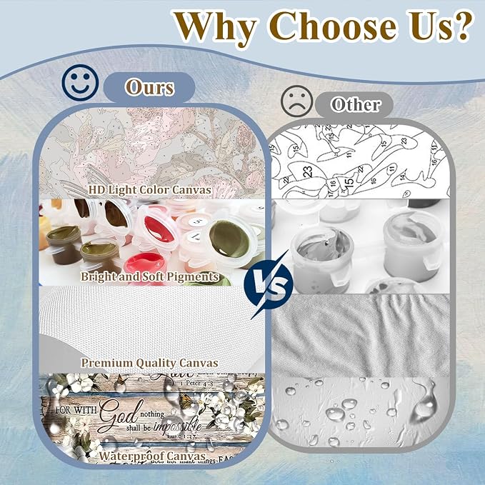Christian Paint by Number for Adults, Paint by Numbers Kit for Adults 16x20