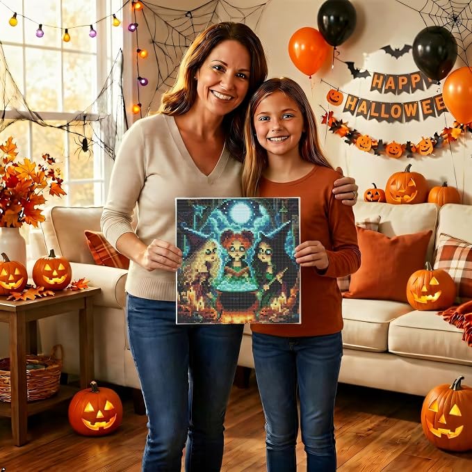 Witch's Poison Diamond Art Kits for Adults with Frame,5D Diamond Painting