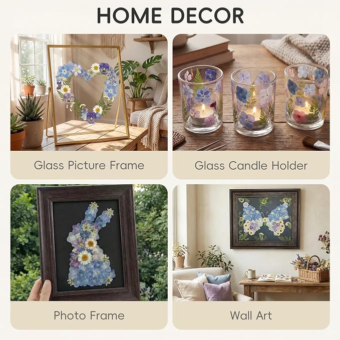 LUXEEASE 140P Hydrangea Dried Pressed Flowers