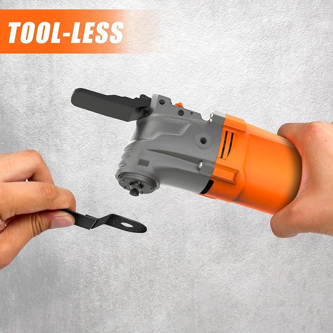 ENERTWIST 4.2 Amp Oscillating Multitool Kit with 31pcs Saw Accessories | 5° Oscillation Angle, 6 Variable Speed, Auxiliary Handle, Carrying Bag, Quick Change Accessory Powerful Oscillating Saw