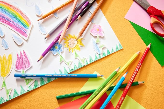Faber-Castell Classic Colored Pencils Tin Set, 36 Vibrant Colors In Sturdy Metal Case - Premium Children's Art Products | Colouring pencils with shatter-proof lead and bright colours for children and adults