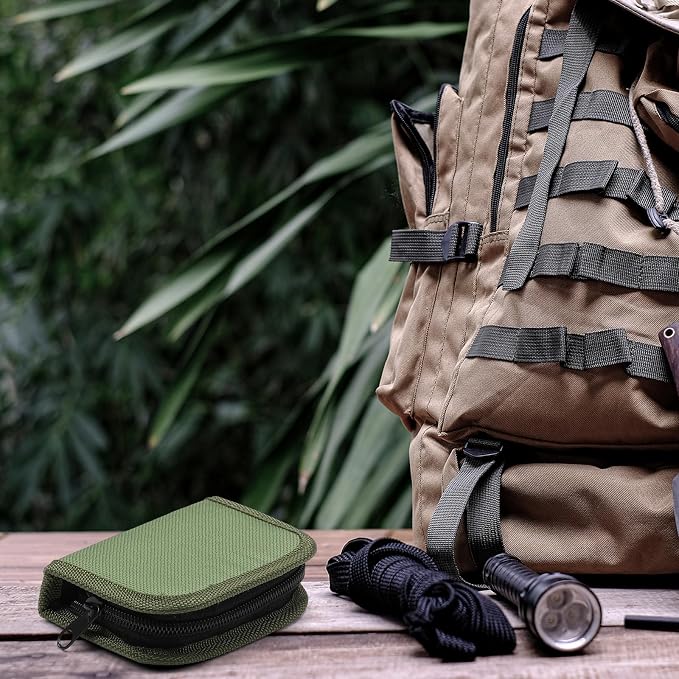 Suncalla 1 Pack Military Survival Sewing Kit Travel Emergency,Army Green
