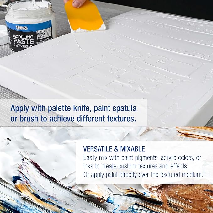 U.S. Art Supply Acrylic Modeling Paste - 16.9oz (500ml)