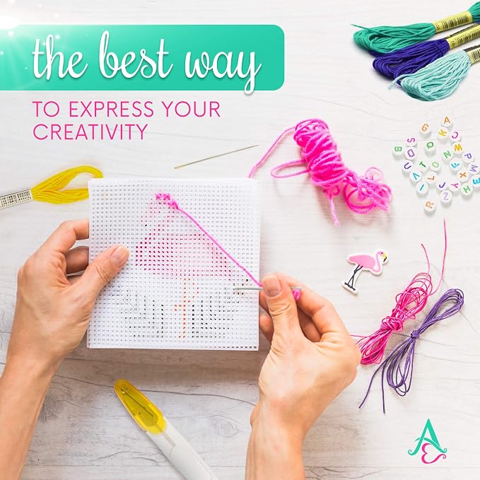 Athena’s Elements Embroidery Floss | Rainbow Thread for Embroidery, Cross Stitch Thread, Crafting Arts Embroidery Strings Bulk (Rainbow, 110pc)