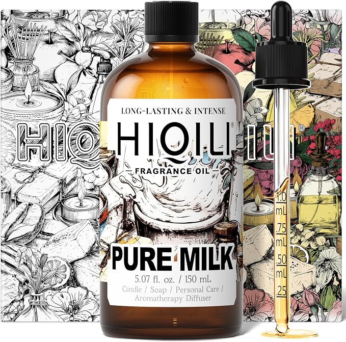 HIQILI Pure Milk Fragrance Oil for Soap Making & Body Wash - 5.07 Fl Oz
