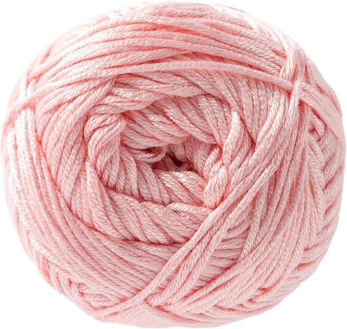 Loops & Threads Silky Soft Yarn - Yarn for Knitting, Crochet, Weaving, and Arts & Crafts - Pink, Bamboo, 3.5 oz