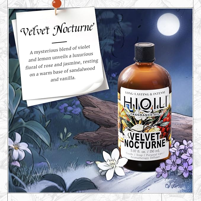 HIQILI Velvet Nocturne Fragrance Oil for Diffuser for Home - 5.07 Fl Oz