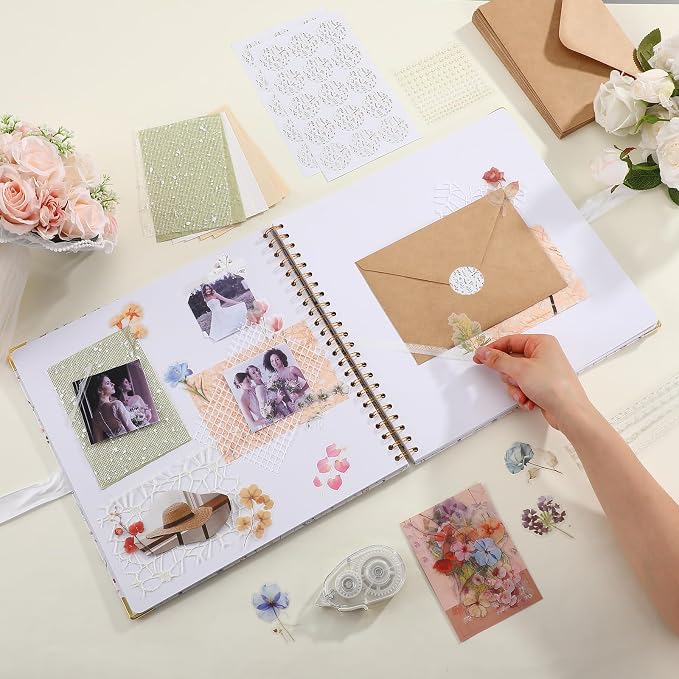 Humyoun Letters to Bride Scrapbook,12 X 12 Inch,Wildflower,Colorful