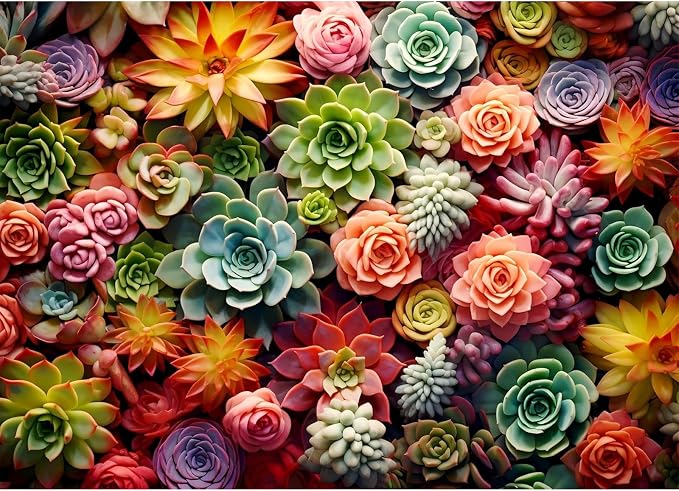 Ycydilirab Succulent Paint by Numbers Kits for Adults-Succulent Paint by Number for Adults,Easy Paint by Numbers on Canvas for Home Wall Decoration and Gifts 16X20 inch