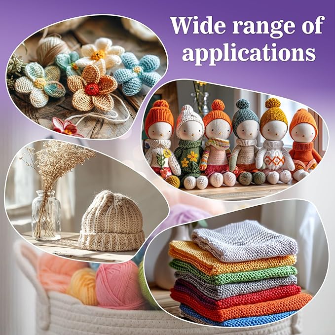 MAQIHAN Acrylic Yarn for Crocheting - 15x20g Soft Knitting Yarn for Crafts | Multicolor Yarn Skeins for for Handicraft, Bulk for Crochet & Knitting Beginners, Adults, Assorted Colors for Handmade Crafts