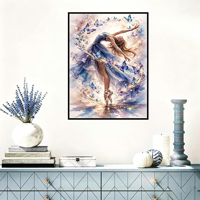 Benjenes Dancing Girl Diamond Art Kits for Adults Diamond Painting Kits