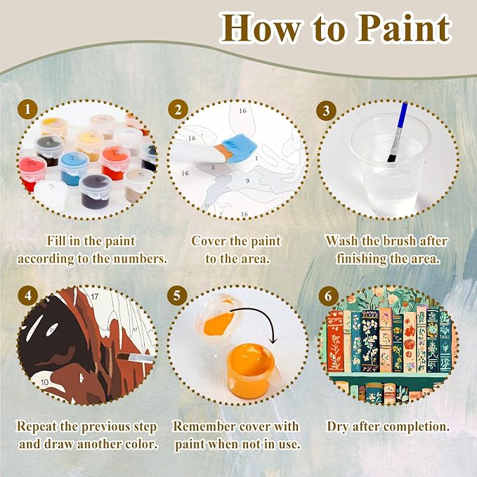 Paint by Numbers Kit for Adults Book, Paint by Number Kits for Adults 16x20