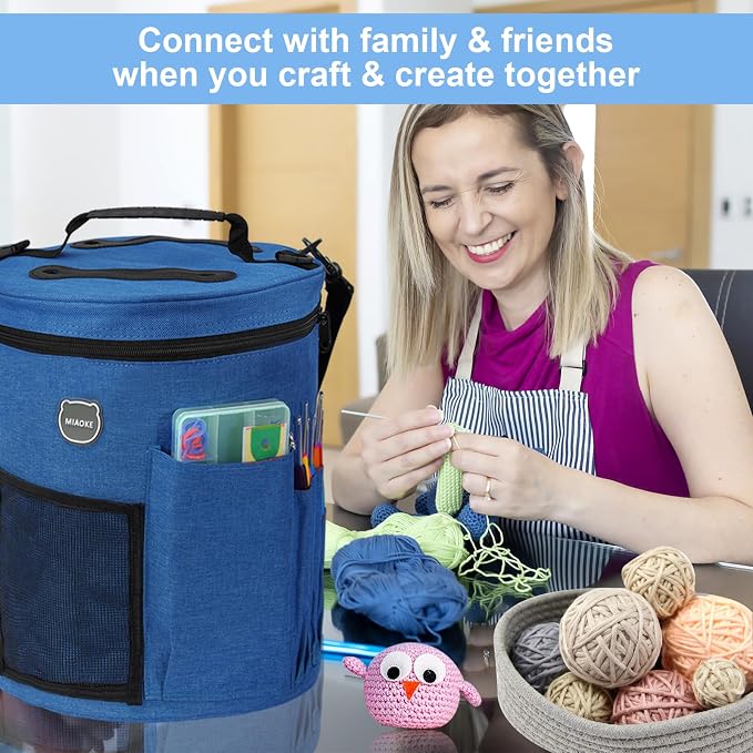 79Pc Crochet Kit, Crocheting Starter Kits with Waterproof Bag & Accessories