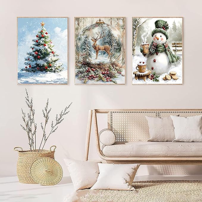 6 Pack Diamond Art Kits for Adults Christmas Diamond Painting Kits 12x16 In