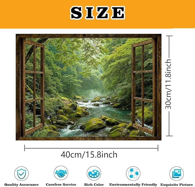 WUDWL Scenery Paint by Numbers Kit for Adults,Color By Numbers for Adults | Decor Painting by Number On Canvas, Paint Number Artist Funny Without Frame DIY, Home Wall Decor, 12x16in