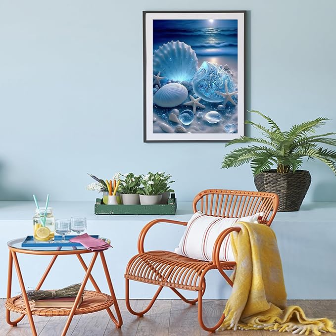 bleihum Diamond Art Beach- Ocean Diamond Painting Kits for Adults