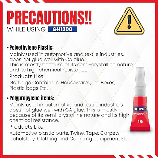 1 Gram (Pack of 24) Single Use Super Glue All Purpose - Superglue - Ca Glue Thick & Strong Adhesive for DIY Craft, Ceramics, Frame, Leather, Metal Etc