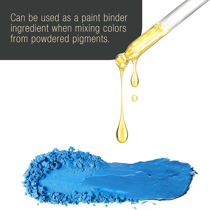 U.S. Art Supply Refined Linseed Oil, 125ml (4.2 oz) Fluid Medium
