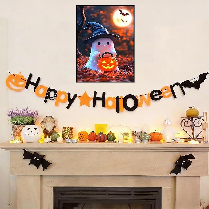 Lophomie Diamond Art Kits for Adults, 5D Halloween Diamond Painting Kits