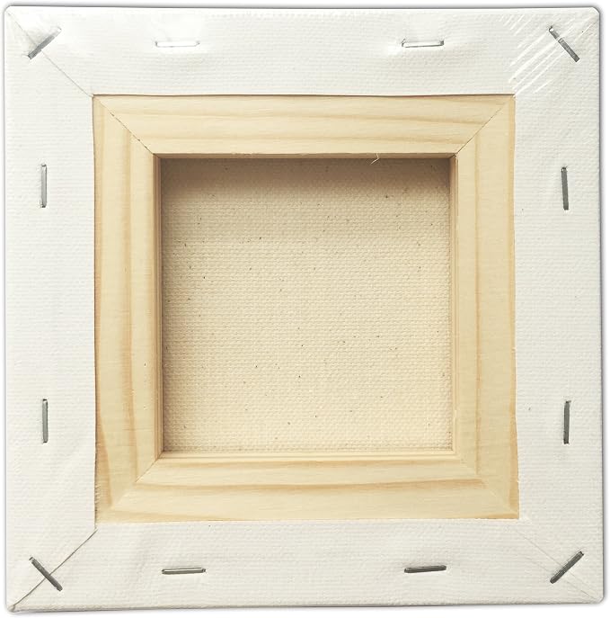 LWR CRAFTS Stretched Canvas 6" X 6" Pack of 6