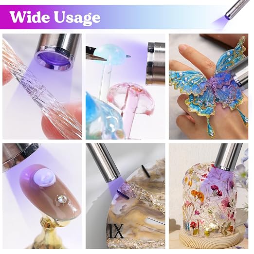 LET'S RESIN UV Resin Kit with Light, Bonding&Curing in Seconds, 30g