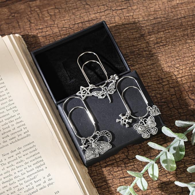 Charm Paperclip Metal Bookmark - 3 PCs Fantasy Acotar Gifts