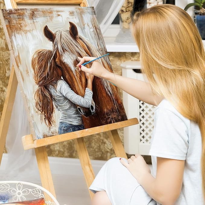 WUDWL Paint by Numbers Kit for Adults Beginner, with Framed