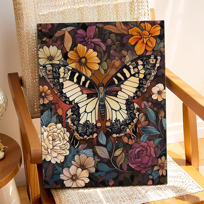 XTCIXAL Paint by Numbers Kit for Adults, Butterfly, 16X20 Inch | DIY Paint by Number for Adults Beginner, High-Definition Color Canvas, Stress Relief, Home Wall Decor, Gifts, Unframed