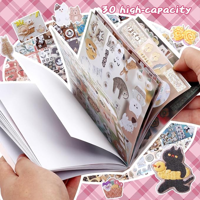 Tmtains 30 Sheets Japanese Manga Style Sticker Book 800+Pcs Heisei Retro Animal Plant Theme Manga Books Style Sticker Vintage Aesthetic Japanese Stickers Book for Adults Scrapbooking Notebook (Animal)