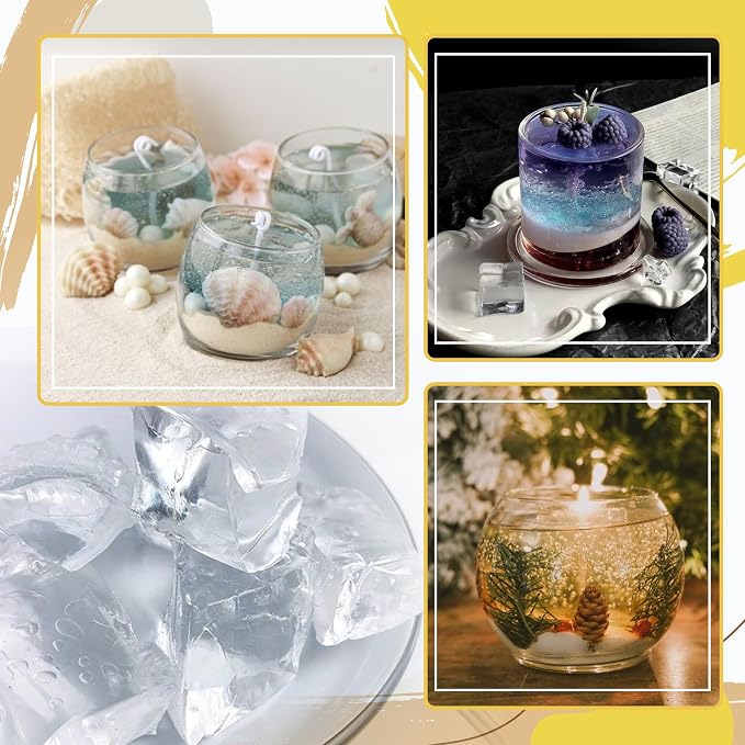 DIY Jelly Wax Candle Making Clear Kit for Adults with Jars