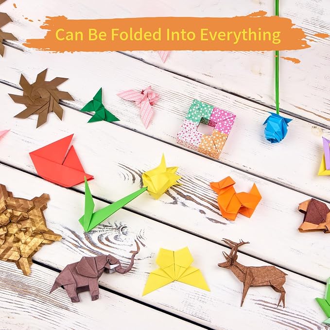 200 Sheets of Origami Paper,20 colors, 8x8 inch Double Sided Color, kit for kids,Colored Paper Kit Gifts for Beginners