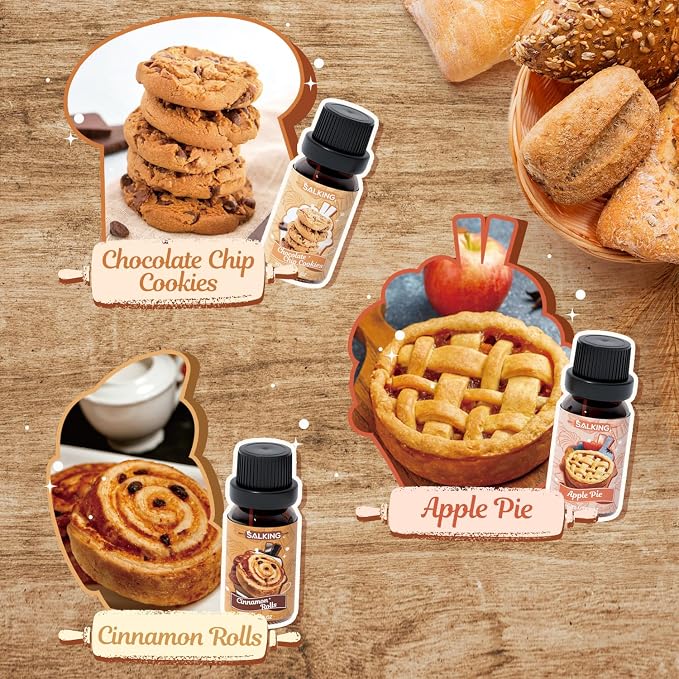 SALKING Bakery Fragrance Oils, Essential Oils Set for Diffuser for Home