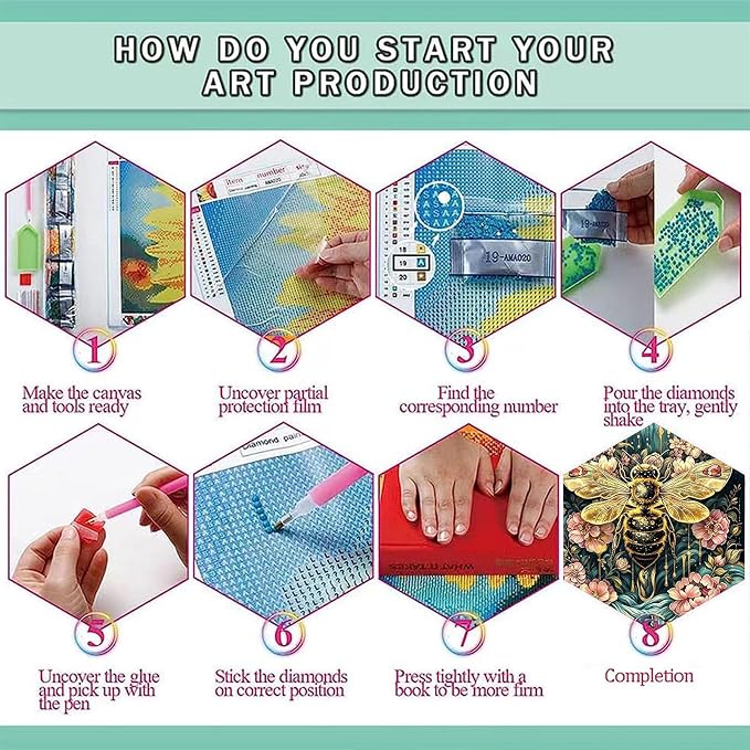 Bee Diamond Painting Kits for Adults - Diamond Art Kits for Adults Bee