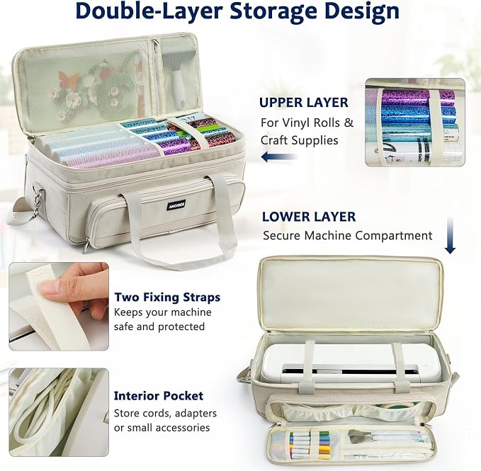 Double-Layer Carrying Case for Cricut Explore 5 & Accessories and Suppliers