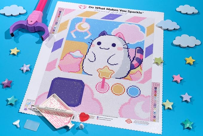 DIAMOND ART CLUB Plushie Catcher Diamond Art Kits for Adults