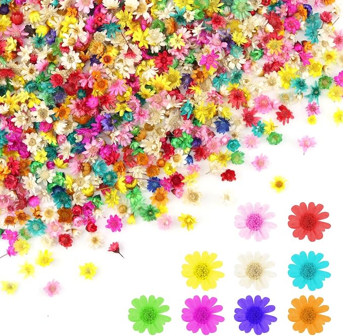 1400 PCS Mini Dried Flowers for Resin, Small Dried Flowers for Crafts, Mini-Dried Flower Bulk for Resin Art, Jewelry, Candle Making, Soap Making and DIY Crafts