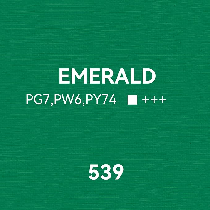 PHOENIX Emerald Oil Paint - 40ml / 1.35 Fl oz. Single Tube - Artist Quality Oil Based Paint for Professionals