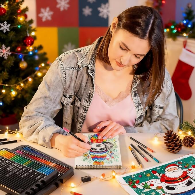 Shuttle Art 80 Colored Pencils for Adults, Soft Core Color Pencil, Drawing Supplies for Adults Kids Artists Beginners Drawing Coloring Sketching