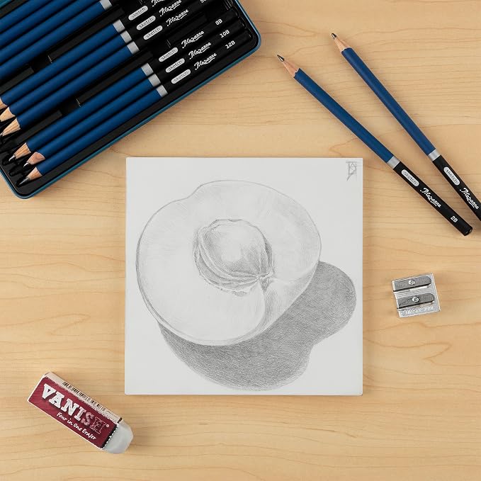 Jerry's Artarama Da Vinci Dual Sided Pro Panel Board - 2-Pack, 8x10" 6mm Deep Panels for Painting - Archival, Acid-Free Art Supplies - Ultra-Smooth & Medium Textured Paint Surfaces