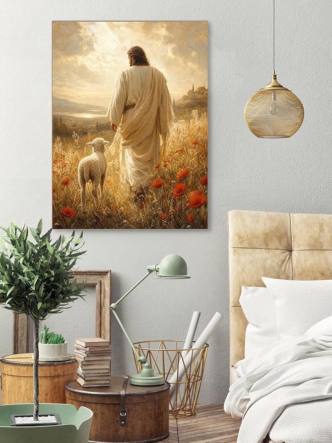 askkqtx Jesus Diamond Art Kits for Adults 12x16 Inch