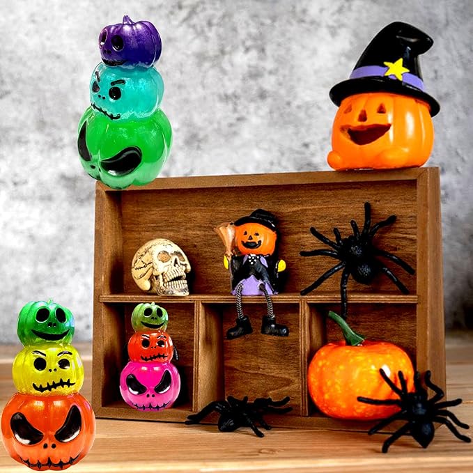 Pumpkin Candle Molds, 3-Layer Grimace Pumpkin Halloween Candle Molds | 3D Pumpkin Silicone Mold for Candle Making, Epoxy Resin Casting, Aromatherapy Wax, Soap, Crafts Gift Home Decor