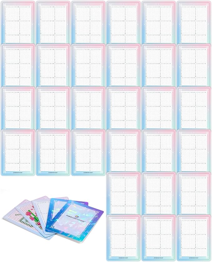 forever young Freestyle Mini Diamond Art Cards, No Pattern–Round, No Drills