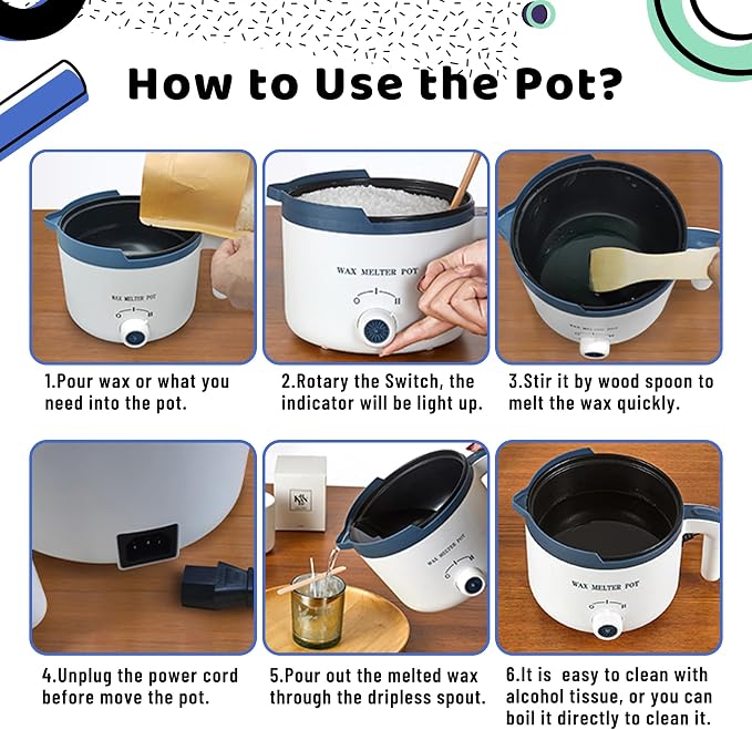 Wax Melting Pot Kit with Digital Scale(No Battery), Heat Gun, Thermometer | Pro DIY Candle Making Pot Set Wax Melt Makers for Adults to Make Your Own Candles
