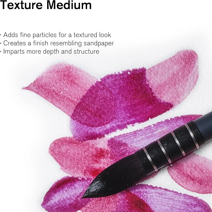 Winsor & Newton Watercolor Medium, Texture Medium, 75ml Bottle | Adds Fine Texture, Gives Impression of Depth & Structure, Creates Rough-Looking Surface