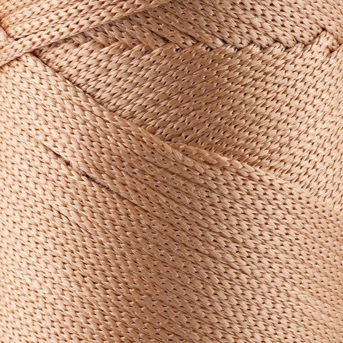 S Sensy 2mm - Premium Polypropylene Macrame Cord, 10 Skein Nude, 252 Yards