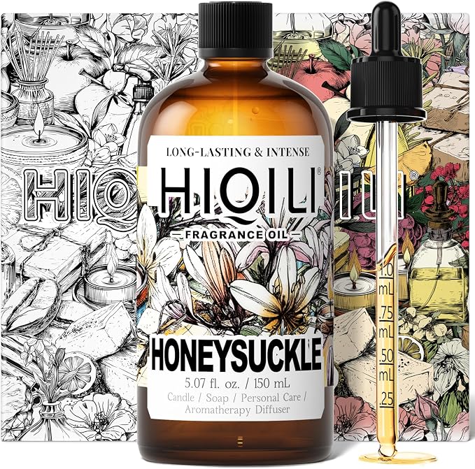 HIQILI Honeysuckle Fragrance Oil for Diffuser & Candle Making - 5.07 Fl Oz
