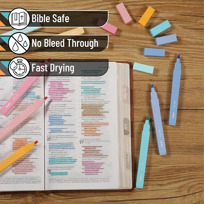 Mr. Pen- Aesthetic Highlighters No Bleed, 8 Pack, Assorted Colors | Chisel Tip, Cute Highlighters Assorted Colors for Journaling, Highlighting, Underlining, Fast Dry, Back to School Supplies