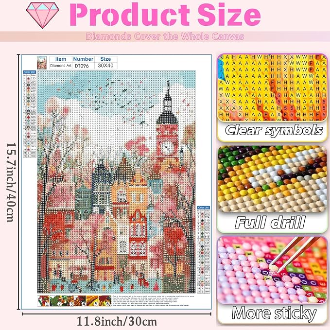 DAZZLEDOTS Diamond Art Kits for Adults, Landscape 5D Diamond Painting