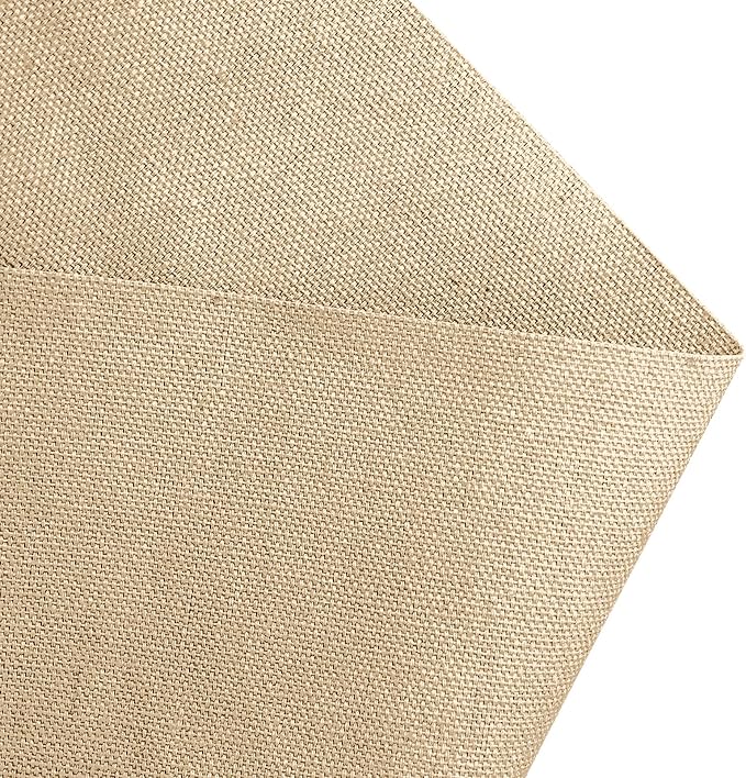 10oz Heavy Duty Cotton Canvas Fabric 60" x 40", Thick Cotton Duck Cloth for Painting, Sewing, Crafts, Tote Bags, Embroidery, Home Decor, Drop Cloth (Khaki)