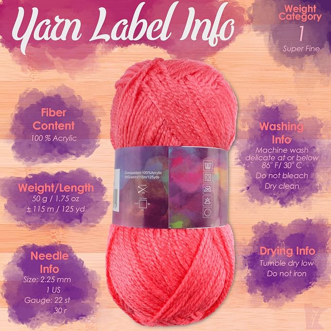 JubileeYarn Amigurumi Select Yarn - DK Acrylic - Light Colors - 20 Skeins